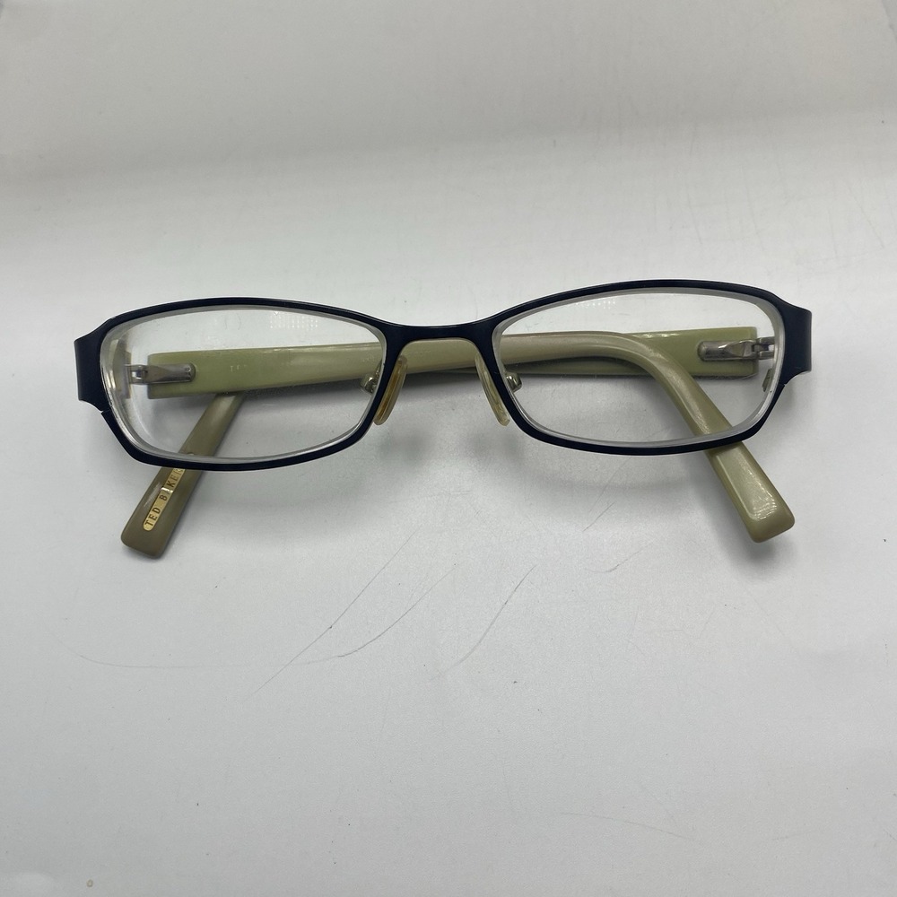 Ted Baker Eyeglasses FRAME ONLY Piroquette 49-16-135 Black Green 564